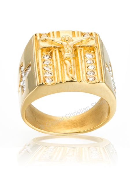 luminous religious stainless steel jesus ring| Alibaba.com
