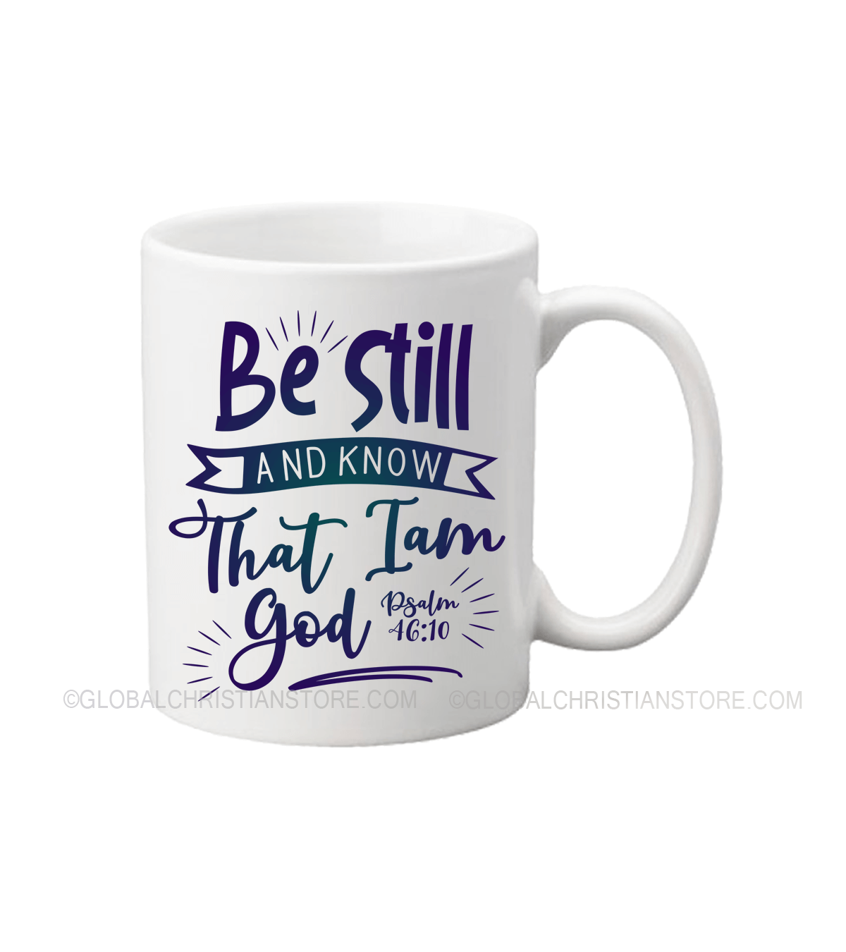 Be Still and Know that I am God Psalm 46 10 Coffee mug with Bible Verse ...