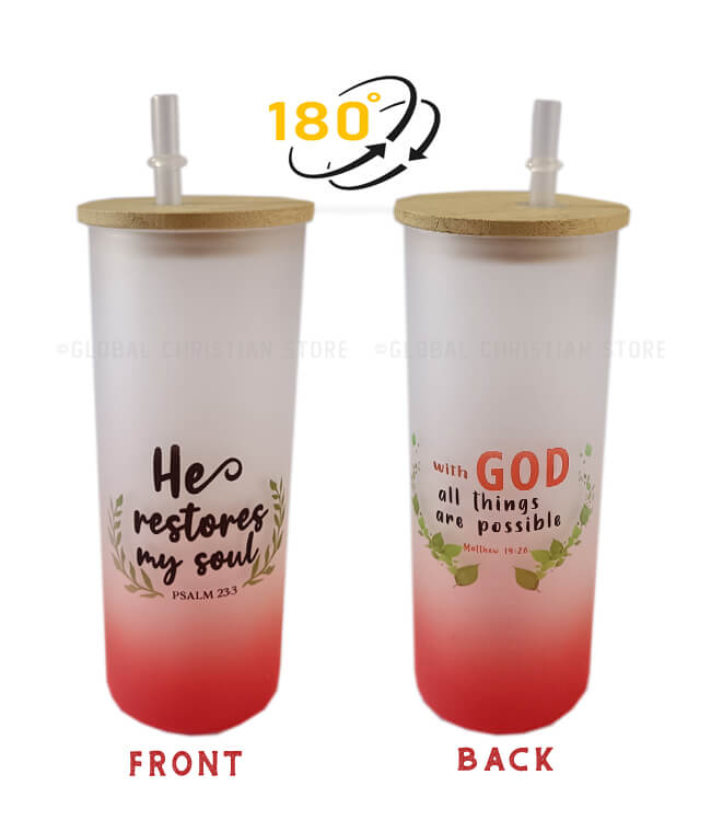 With God All Things are Possible Glass Tumbler With God All Things are Possible Glass Tumbler