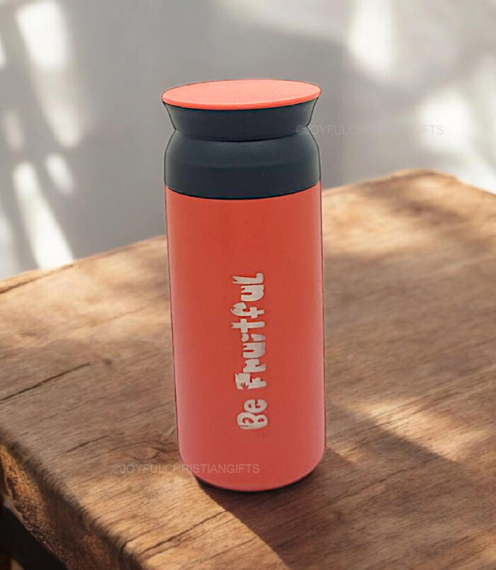 I am Gods Masterpiece and Be Fruitful 350 ml Tumbler Flask with Bible verse - Image 2
