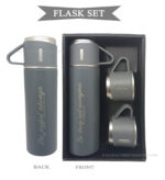 Be Joyful Always and Be Strong and courageous Bible verse flask set - Image 2