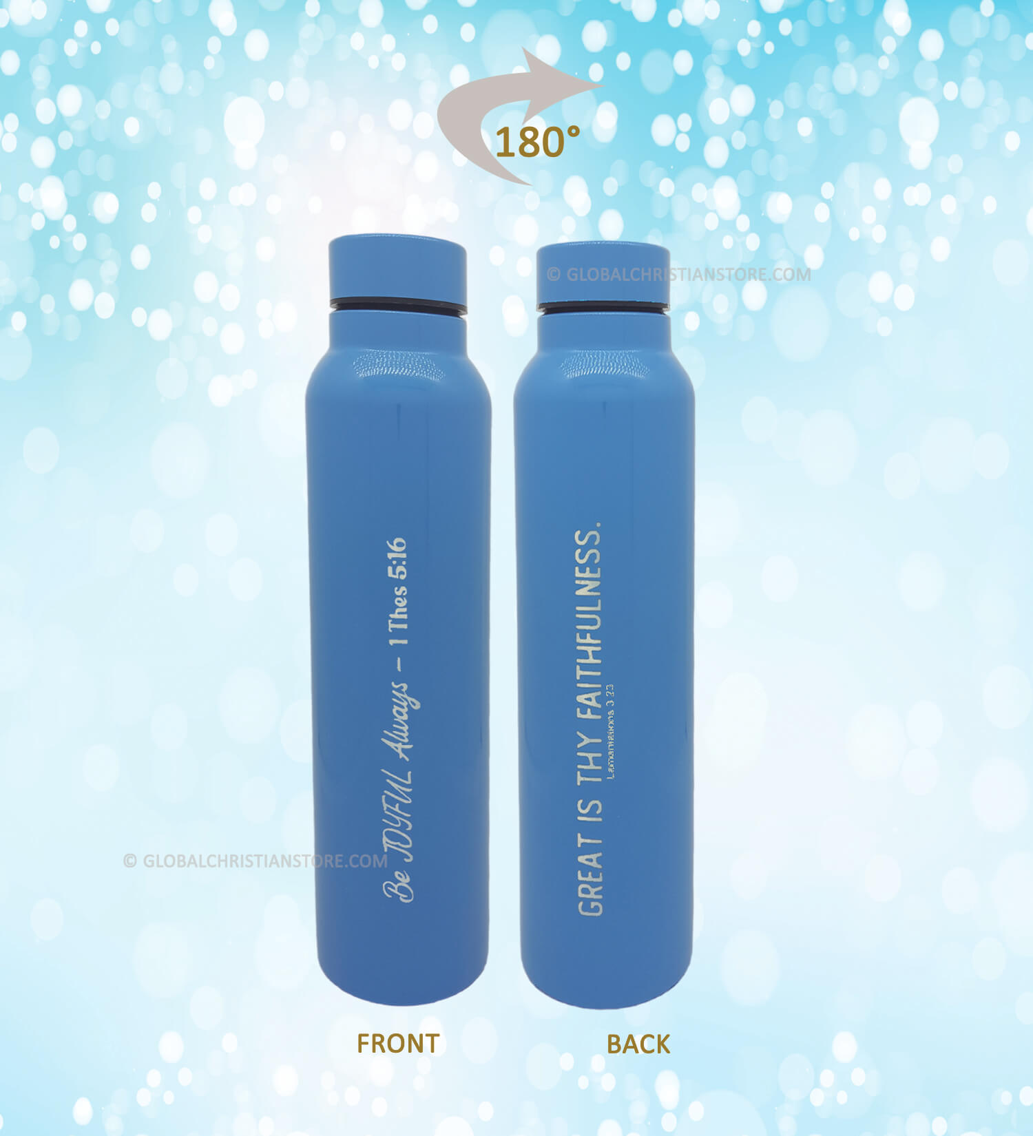 Be Joyful Always and Great is thy Faithfulness 1 Litre Bible Verse Bottle Be Joyful Always and Great is thy Faithfulness 1 Litre Bible Verse Bottle