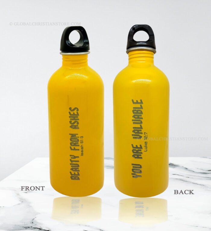 Beauty from Ashes and You are valuable Bible verse Sipper bottle Beauty from Ashes and You are valuable Bible verse Sipper bottle