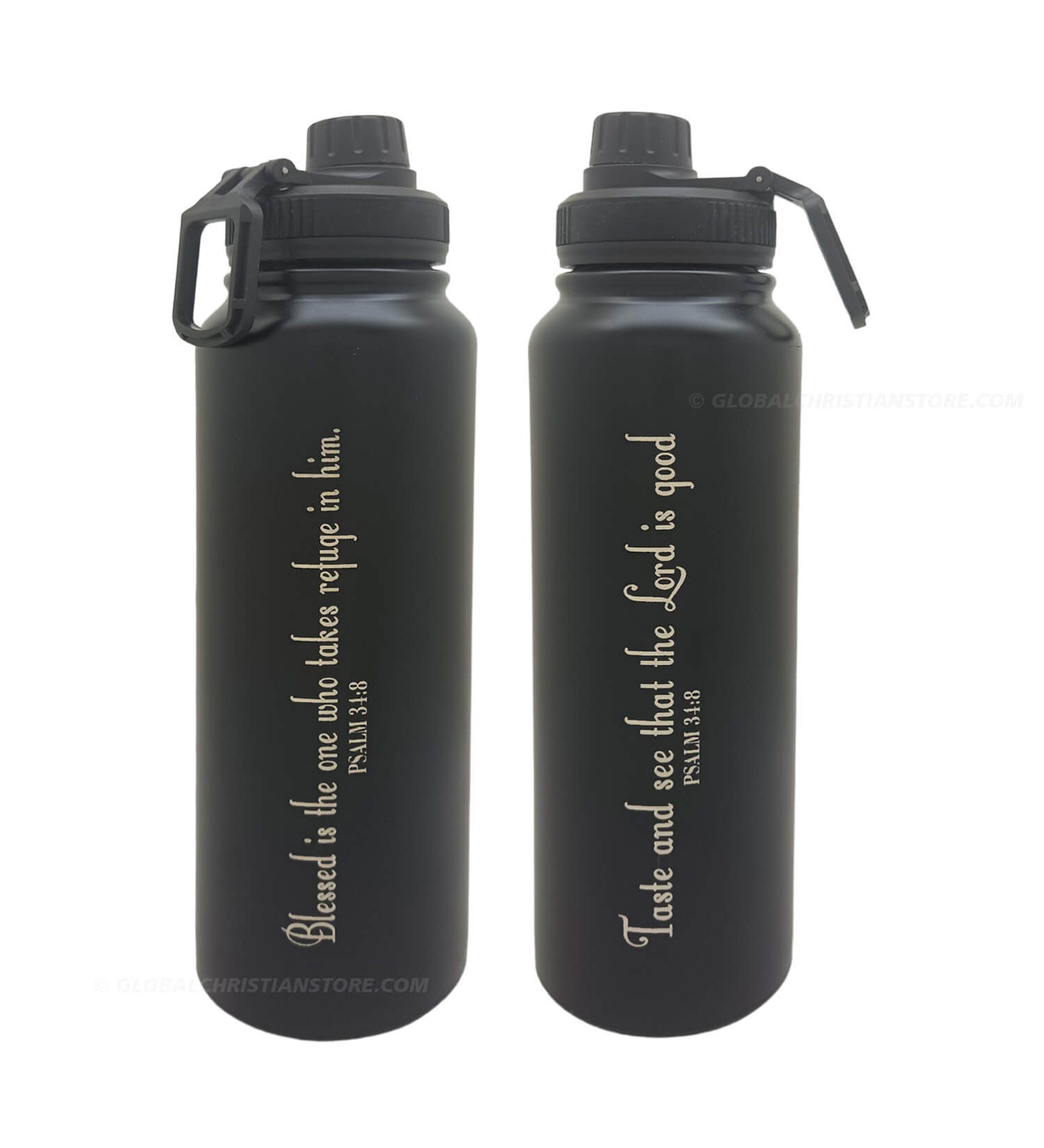 Blessed is the one who takes refuge in Him and Lord is Good Vacuum Flask 1 Liter