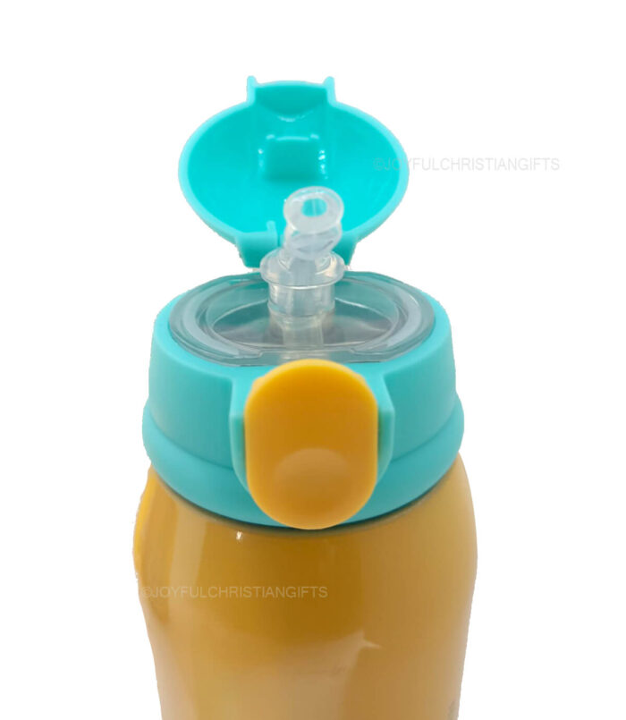 You are Worthy 2 Thesalonians 1 verse 11 and Made to Worship Christian Dual Lid Flask with Bag - Image 3