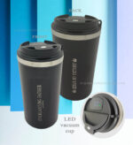 Everlasting Father and Jesus my Victory Bible verse LED travel Vacuum cup