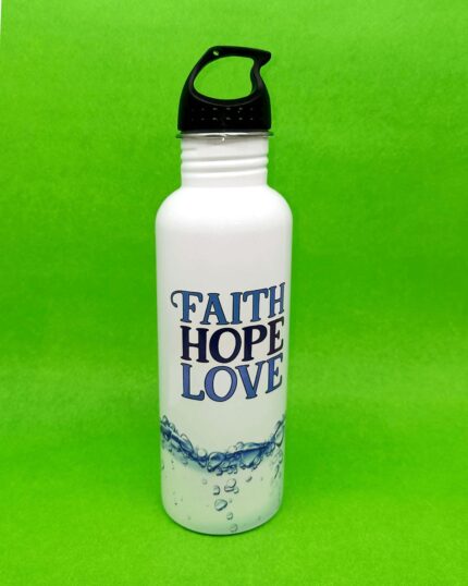 Faith Hope Love Steel Bottle For Christian Gifts
