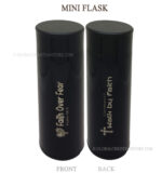 Faith over Fear and Walk by Faith mini flask with Bible verse - Image 2