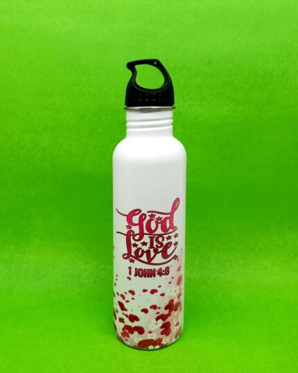 God is Love1 Steel Bottle For Christian Gifts