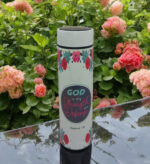 God is my Strength and Defense and The Lord is our Strong tower Christian LED Flask