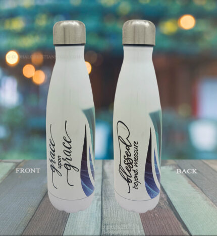Grace upon Grace and blessed Beyond Measure Christian Cola Flask