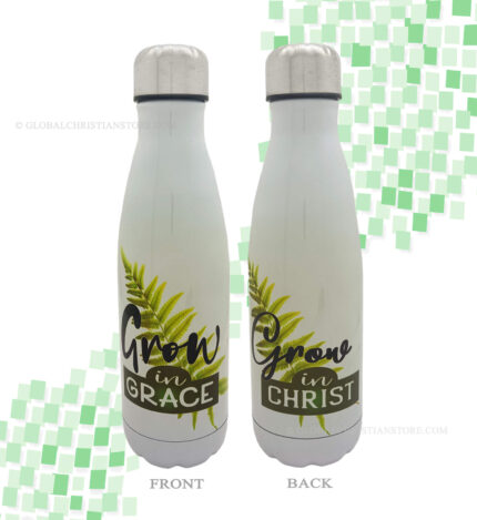Grow in Grace and Grow in Christ Christian Cola Flask