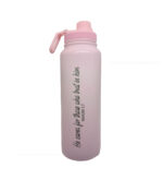 The Lord is Good and Cares for those who trust in Him Bible verse printed Christian 1 Liter Flask - Image 3
