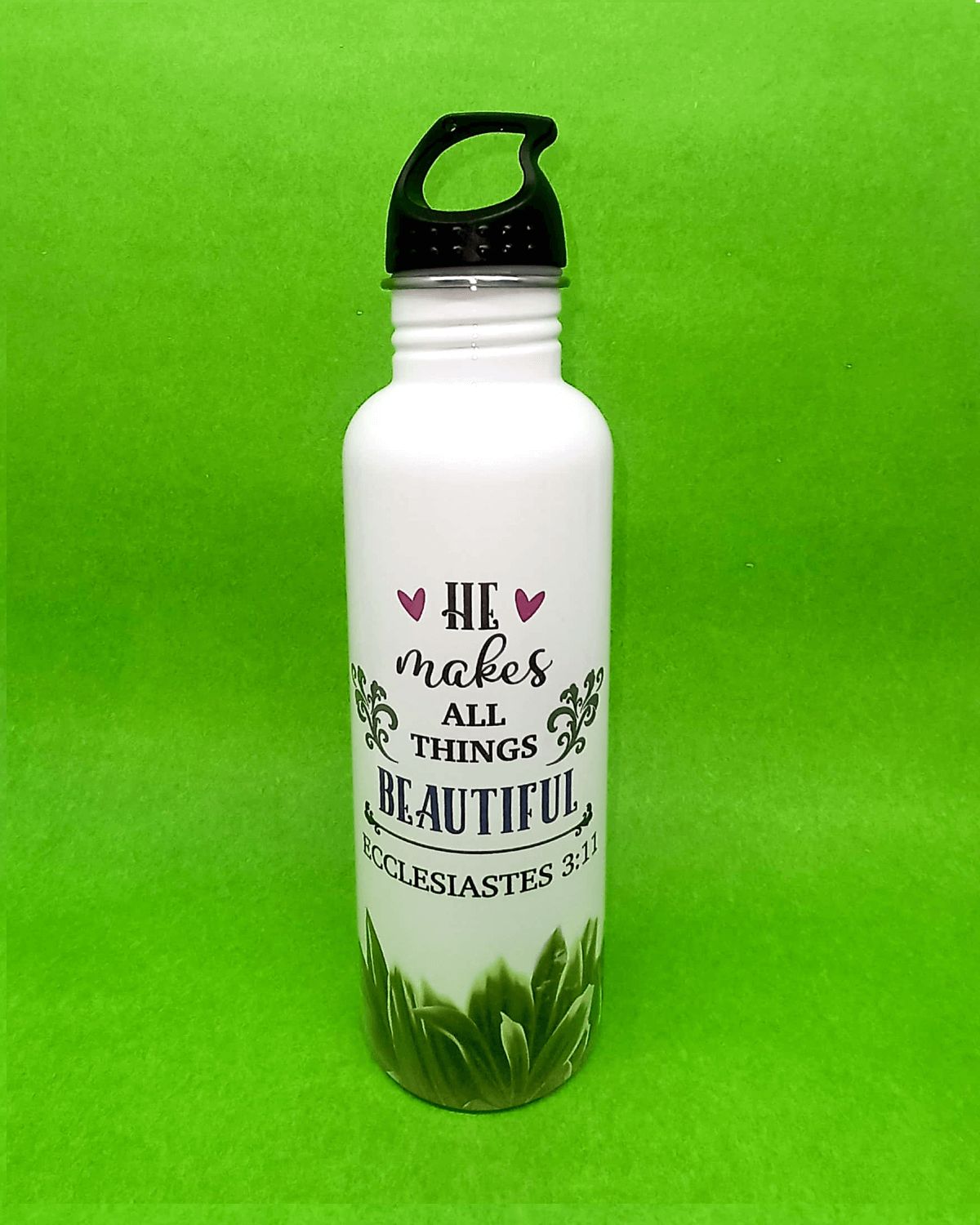 He makes all things Beautiful Steel Bottle For Christian Gifts He makes all things Beautiful Steel Bottle For Christian Gifts