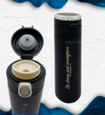 He restores my soul and Be Strong and Courageous LED Temperature Flask - Image 2