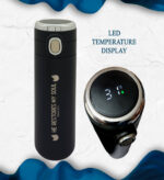 He restores my soul and Be Strong and Courageous LED Temperature Flask - Image 3
