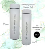 His Grace is sufficient 1 Cor 12 verse 9 and He will sustain you Christian LED temperature Flask - Image 2