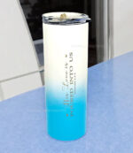 He will keep you in Perfect Peace Isaiah 26 verse 3 and His Love is Poured into us Christian Table top Bottle - Image 2