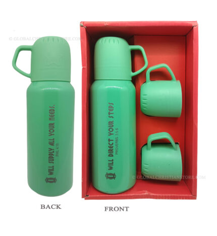 I will supply all your needs Phil 4 19 and I willl direct your steps Proverbs 3 verse 5 6 Christian Flask set