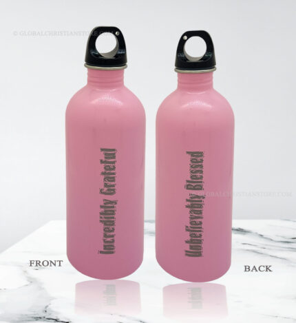 Incredibly Grateful and Unbelievably Blessed Bible verse sipper bottle 350 ml