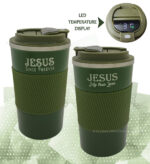 Jesus Since Forever and Jesus my true Love Bible verse LED travel Mug