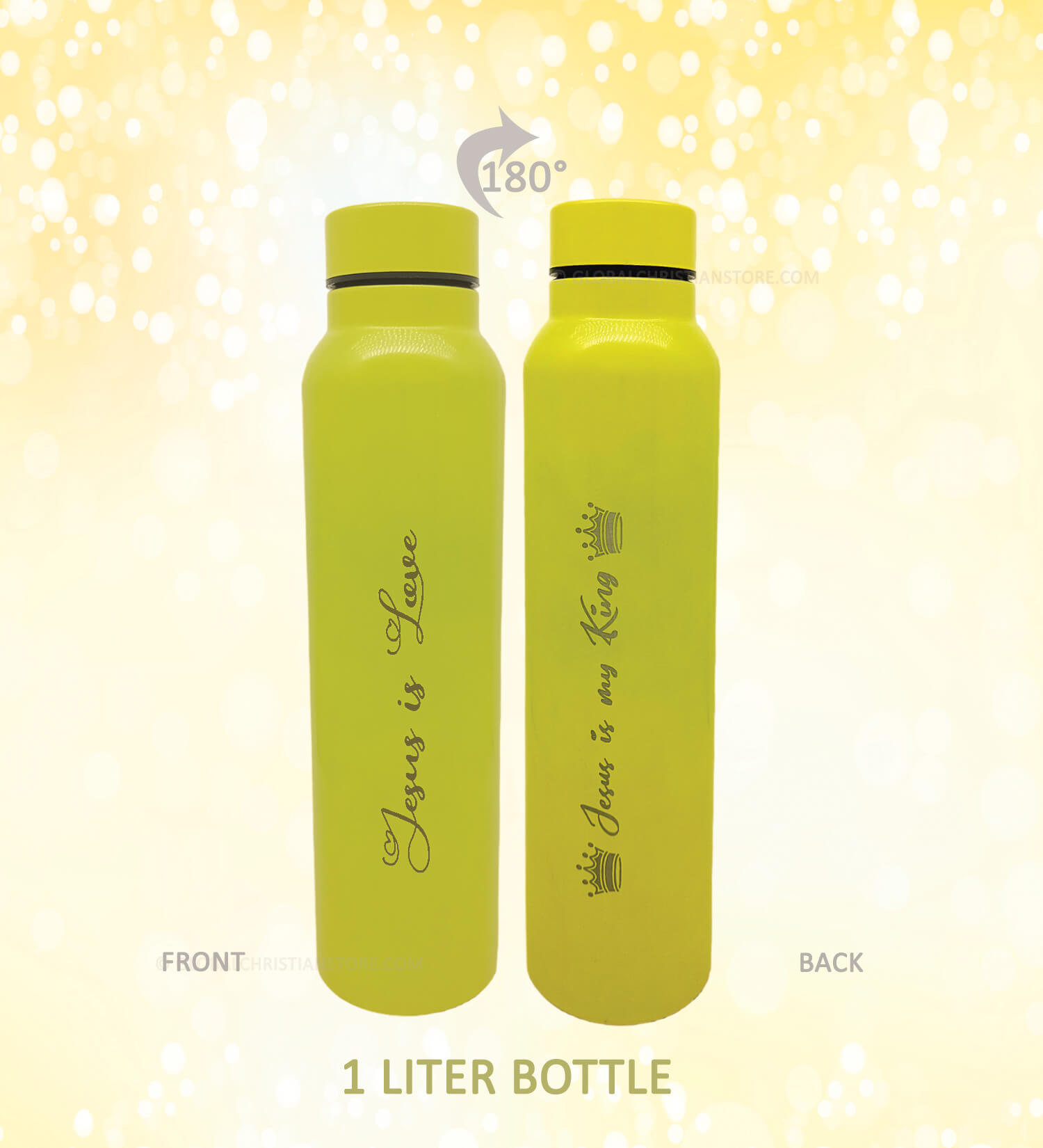 Jesus is Love and Jesus is my King Bible verse 1 Liter Bottle Jesus is Love and Jesus is my King Bible verse 1 Liter Bottle
