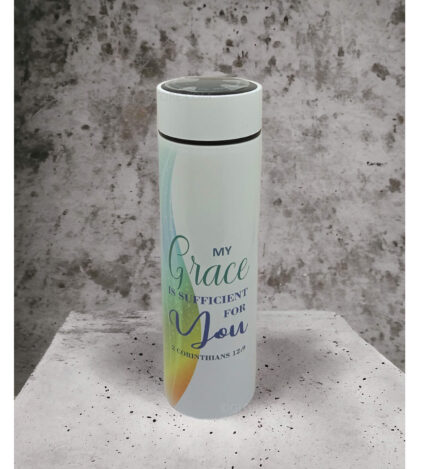 My Grace is sufficient for you and For I know the Plans I have for You Christian LED Flask
