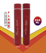 Red Color Slim Flask with Bible verse You are loved and Loved beyond Measure