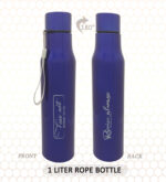 Rejoice Always and Fear Not 1 Liter Rope Christian Bottle - Image 2