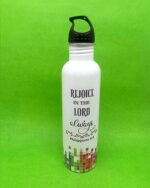 Rejoice in the Lord always Steel Bottle For Christian Gifts