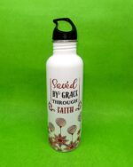 Saved by Grace through Faith Steel Bottle For Christian Gifts