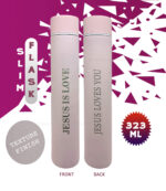 Texture Finish Slim Flask Jesus is Love and Jesus Loves you - Image 2