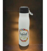 Our God is an awesome God and The Lord Delights in you Christian Rope Flask - Image 2