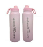 The Lord is Good and Cares for those who trust in Him Bible verse printed Christian 1 Liter Flask