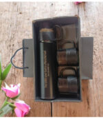 The Lord your God is a Merciful God Deuteronomy 4 verse 31 and He will not forsake you Deuteronomy 4 verse 31 Premium Flask set with Bible verse