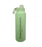 The Law of the Lord is perfect and statues of the Lord are trustworthy Psalm 19 verse 7 Christian 1 Liter Flask - Image 2