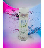 Trust in the Lord with all your Heart and Give thanks to the Lord Bible verse LED Flask