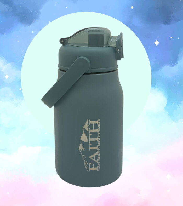You are Chosen and Faith can move mountains Christian Kids Flask with Bible verse - Image 2