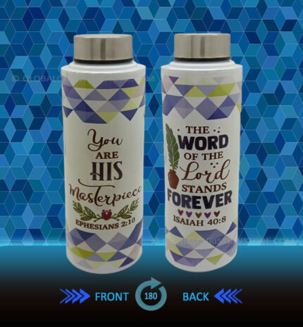 You are His Masterpiece Christian Steel Bottle
