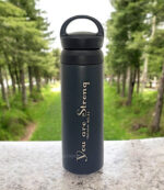 You are Strong Isaiah 40 verse 31and You are Precious Proverbs 3 Verse 15 500 ml Tumbler Flask with Bible verse
