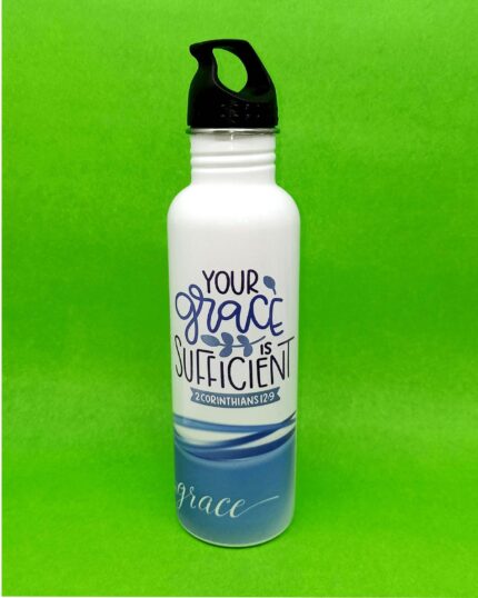 Your Grace is sufficient Steel Bottle For Christian Gifts