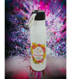 Our God is an awesome God and The Lord Delights in you Christian Rope Flask