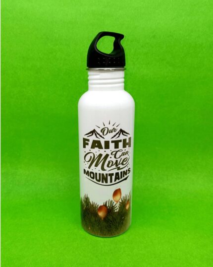 our faith can move mountains Steel Bottle For Christian Gifts