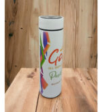 God is in Control and His timing is Perfect and with God all things are possible Christian LED Flask - Image 3