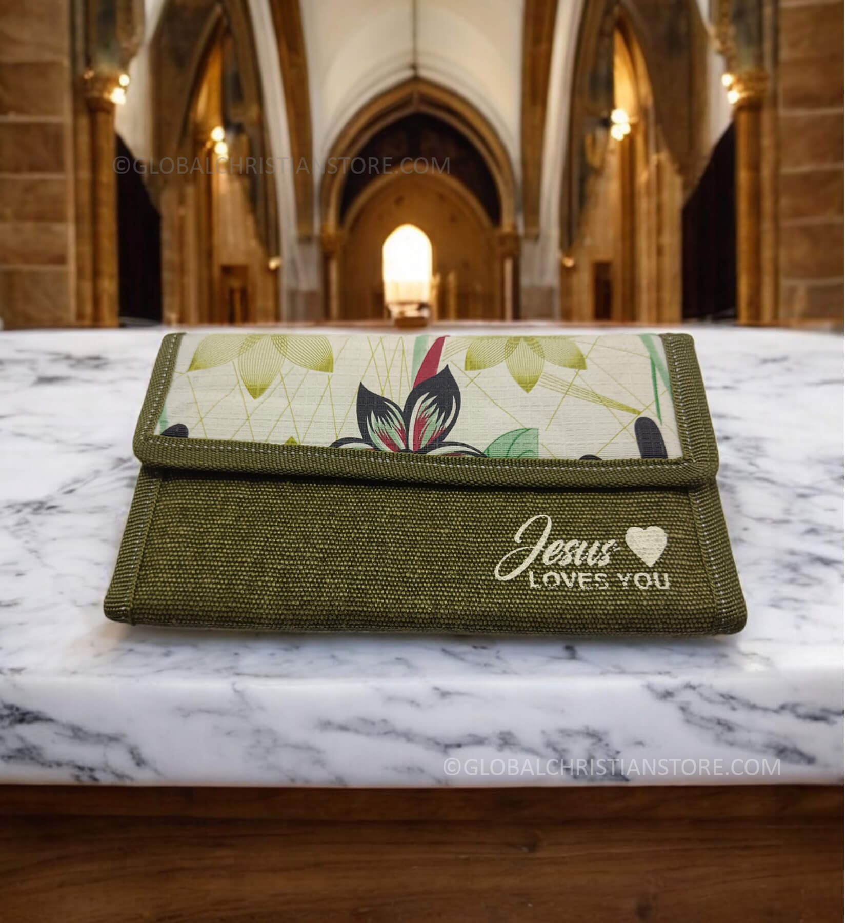 Christian Ladies wallet with Bible verse Jesus Loves You Christian Ladies wallet with Bible verse Jesus Loves You