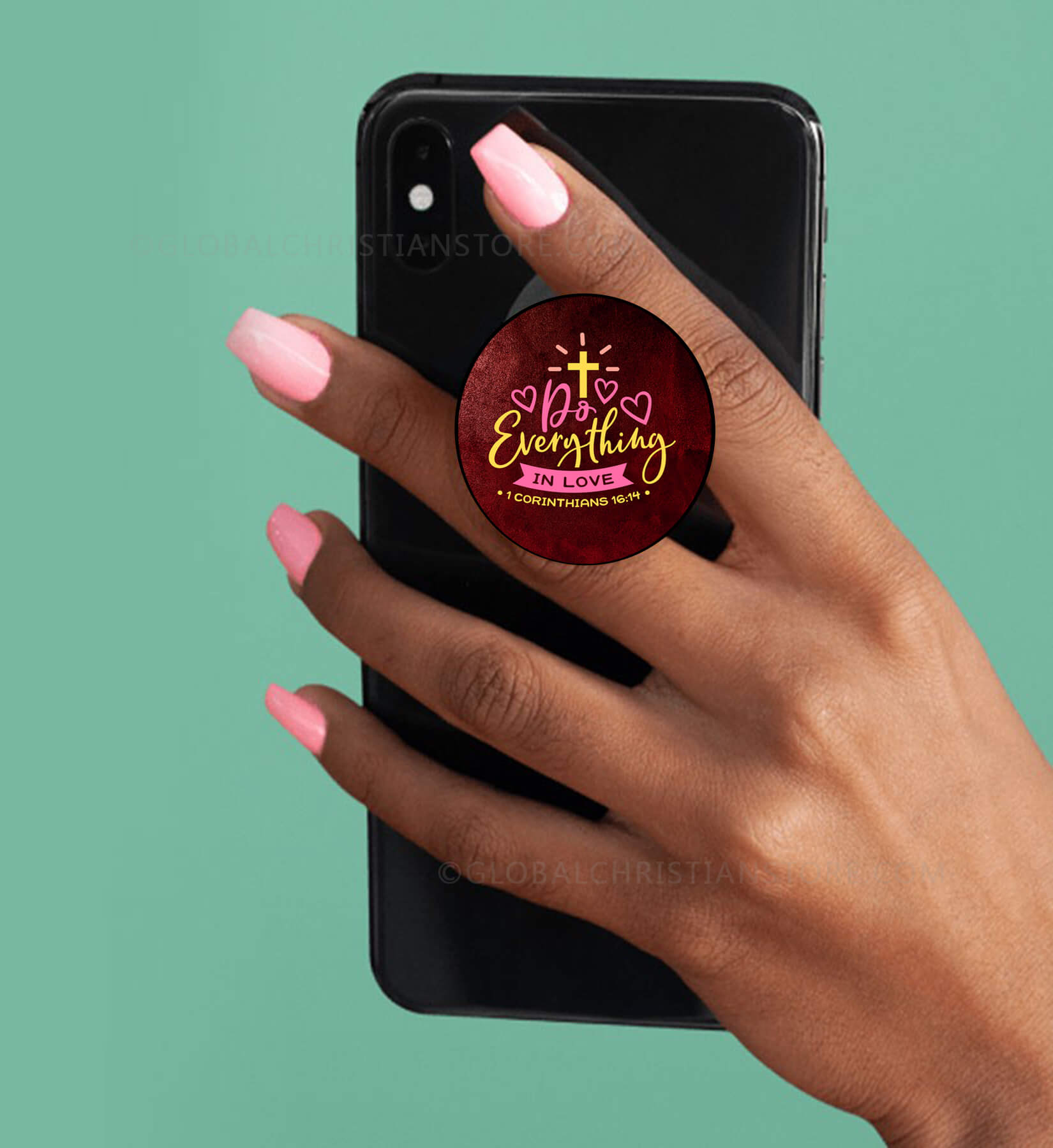 Do Everything in Love Christian Mobile Popsocket