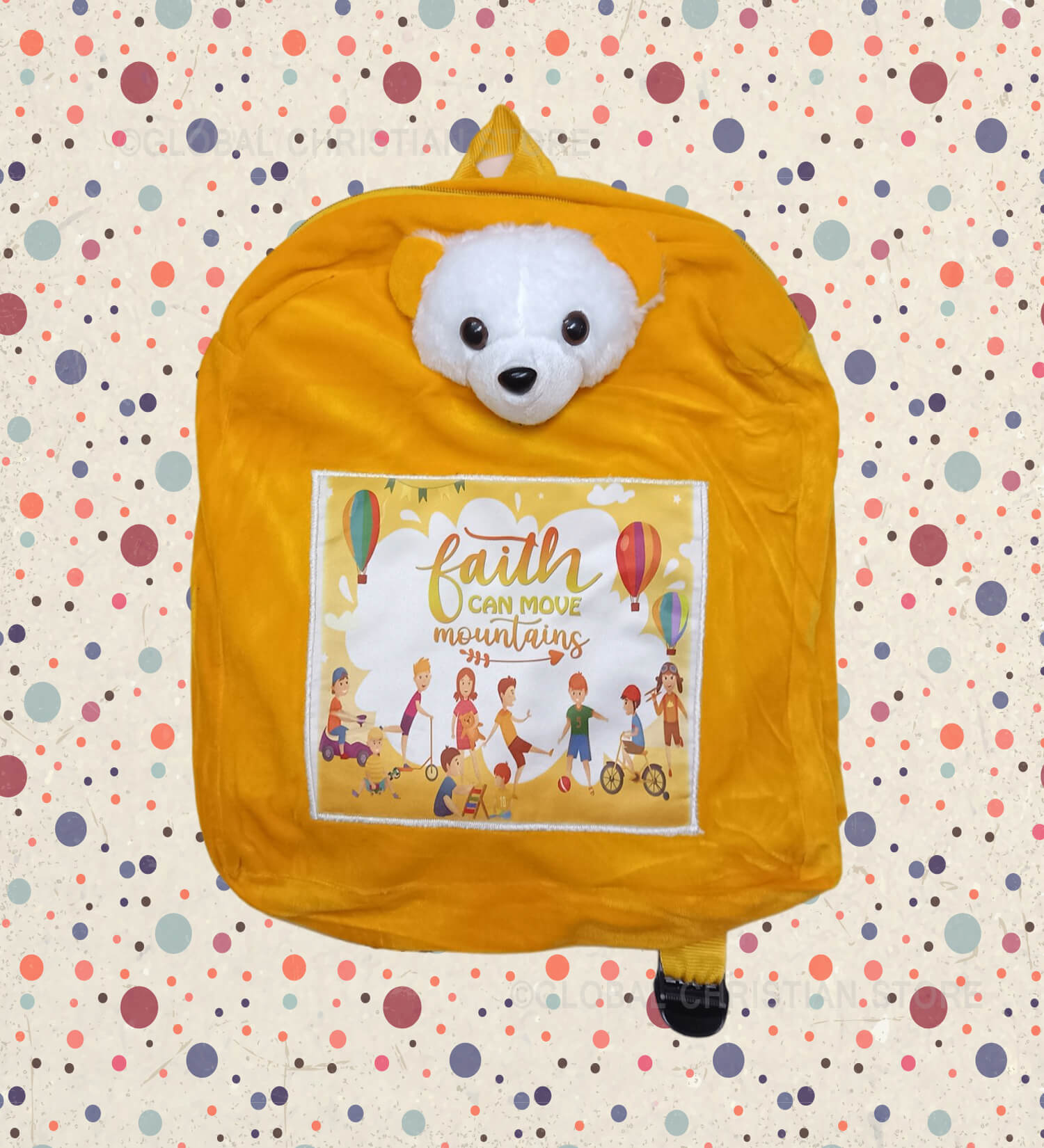 Faith can move mountains Christian Kids Teddy bag