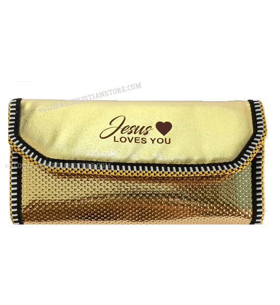 Golden Color Ladies Christian Purse