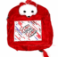 Grace upon Grace christian teddy bag for kids red color