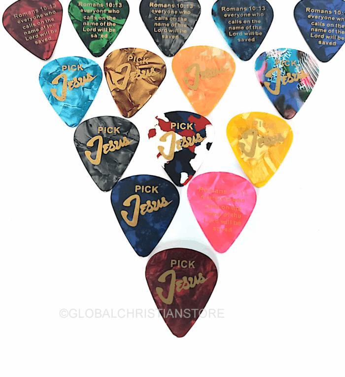 Christian Guitar picks | Guitar Picks with Bible verse - Image 1